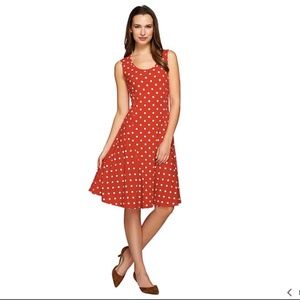 Like New Flirty Red/White Polka Dot Graver Dress